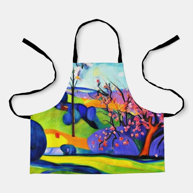 Cherry tree among rocks apron (Front)