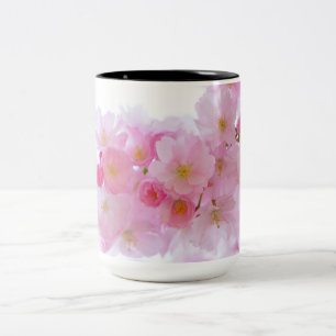 Cherry Tree Blossom Two-Tone Coffee Mug