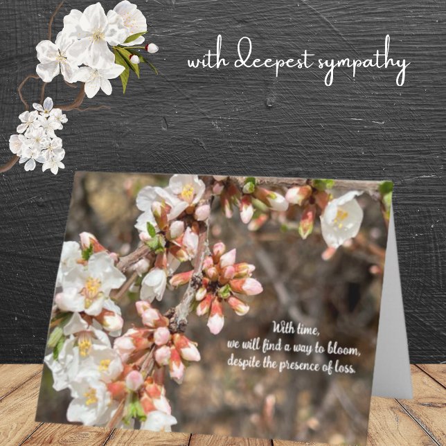 Cherry Tree Blossoms Find Ways to Bloom Sympathy Card (Creator Uploaded)