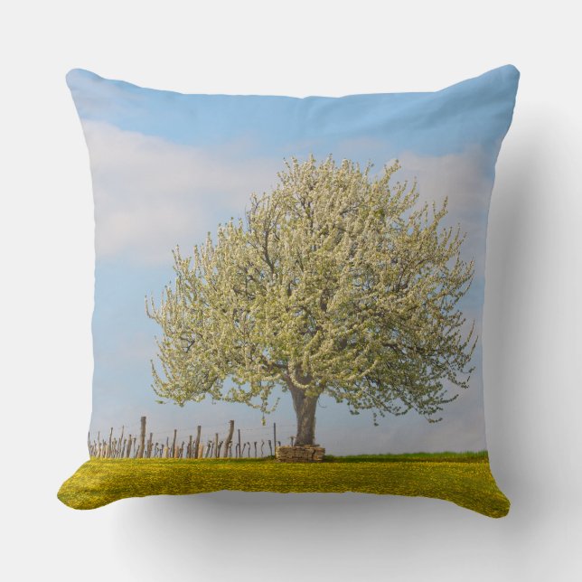 Cherry Tree In Spring Cushion (Front)