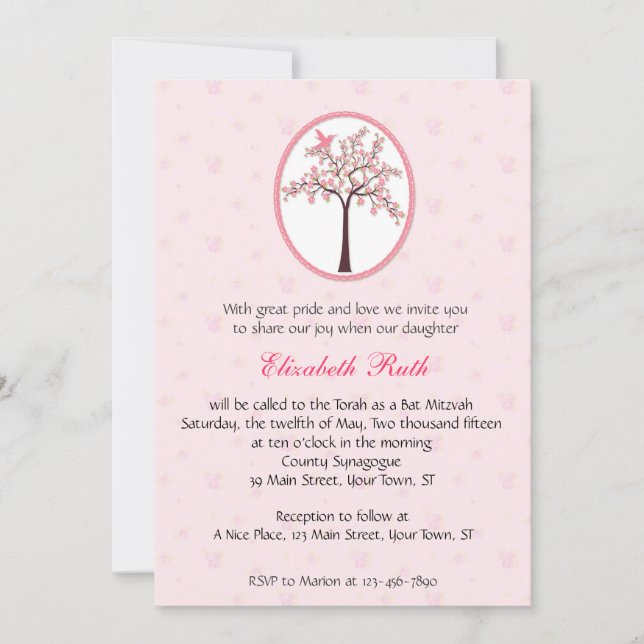 Cherry Tree Invitation (Front)