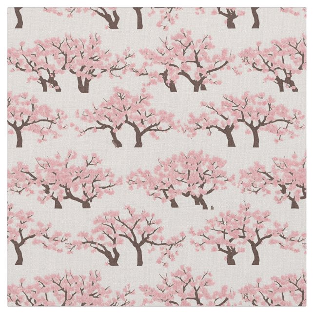 Cherry Trees Fabric (Close Up)