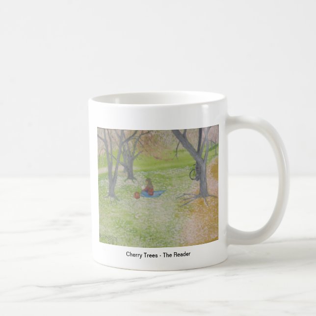 Cherry Trees - The Reader Coffee Mug (Right)