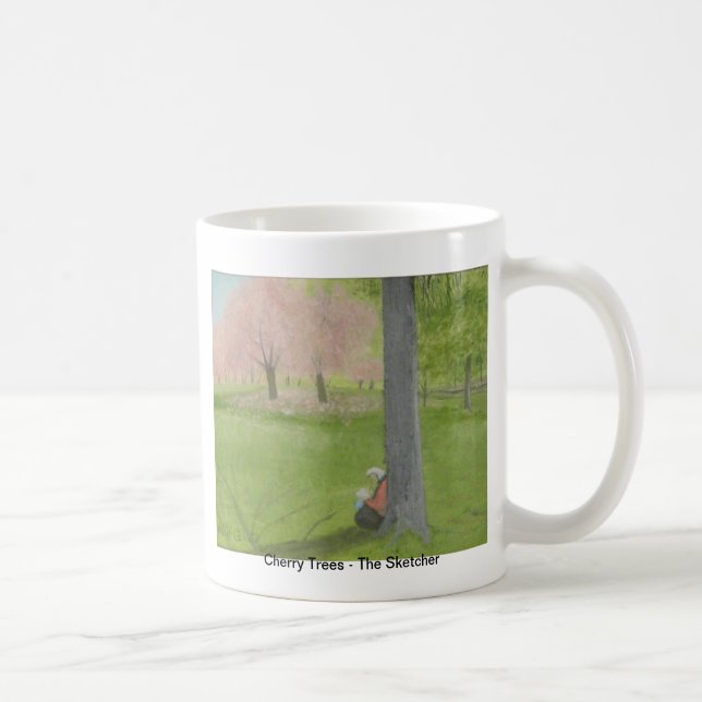 Cherry Trees - The Sketcher Coffee Mug (Right)