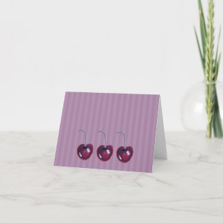 Cherry Trio - Blank Card for Any Occasion