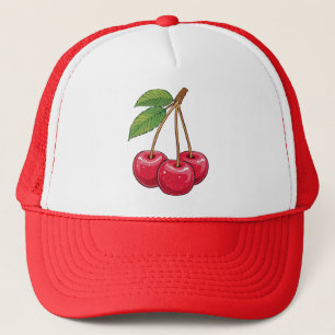 Cherry Trucker Hat
