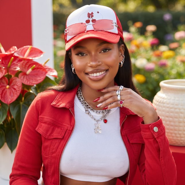 Cherry Trucker Hat (Creator Uploaded)