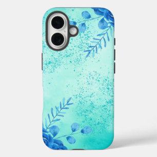 Cherry watercolor flowers iPhone 16 case