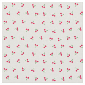 Cherry White Fabric