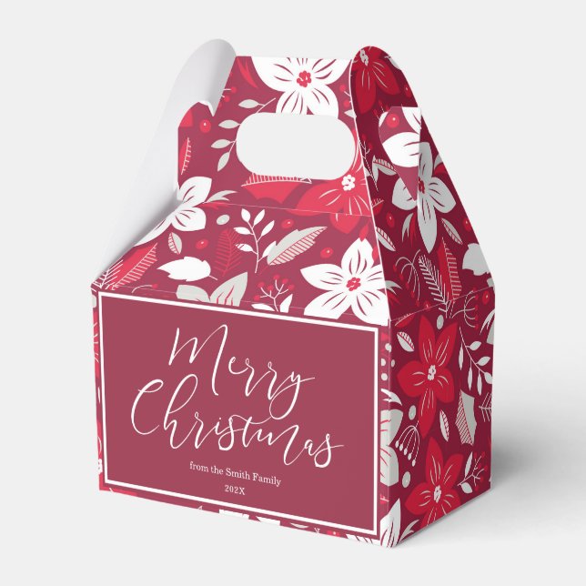 Cherry Wine Christmas | Custom Favour Box (Front Side)