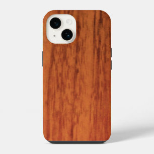 Cherry Wood Print iPhone 14 Case