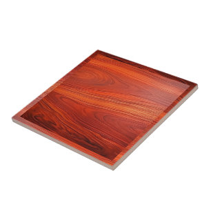 Cherry wood texture custom monoram. ceramic tile
