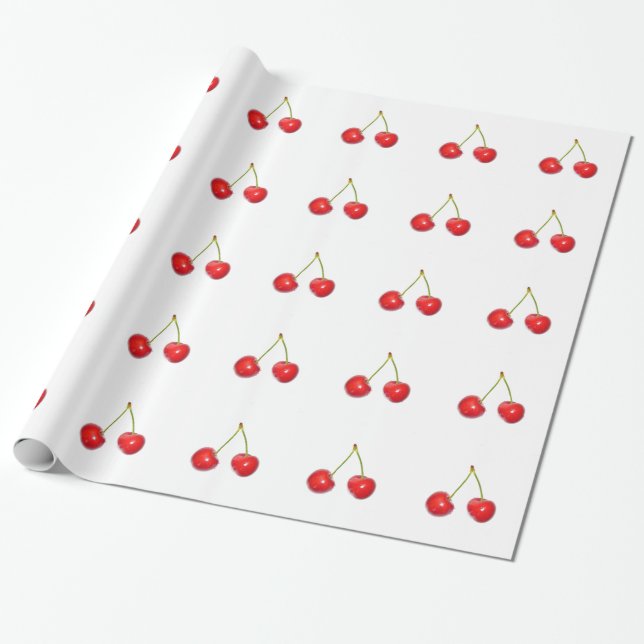 Cherry Wrapping Paper (Unrolled)