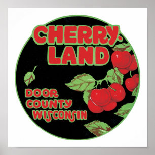 Cherryland Door County Wisconsin Poster