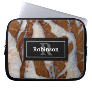 Chert with Quartz Veins Rock Texture Laptop Sleeve