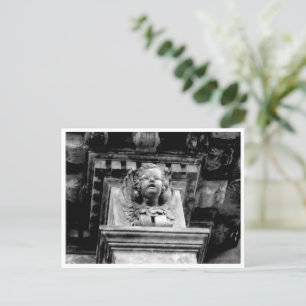 Cherub Angel Black & White Photography Postcard