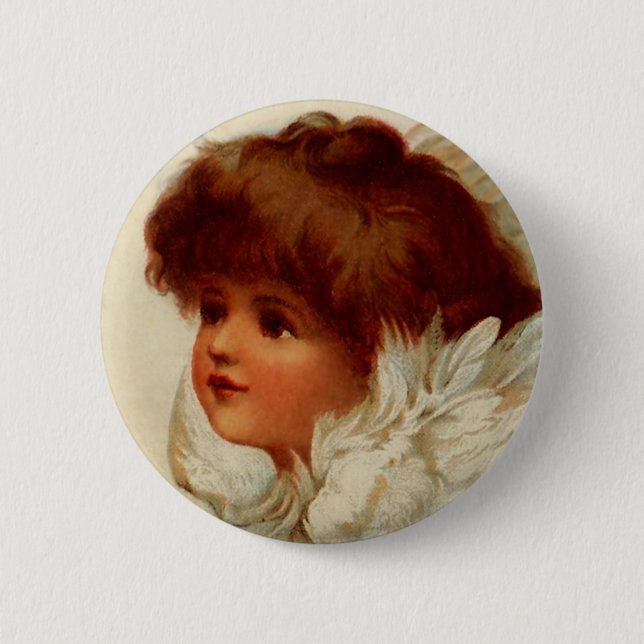 Cherub Angel Button (Front)