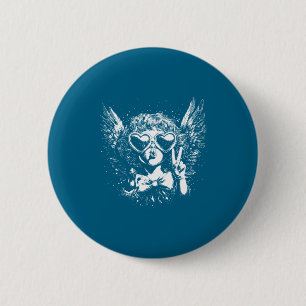 Cherub Angel Cud Vintage Aesthetic Valentines Day 6 Cm Round Badge
