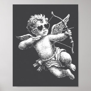 Cherub Angel Cud Vintage Aesthetic Valentines Day Poster