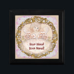 Cherub Angel Heart Gift Box<br><div class="desc">Cherub Angel Heart gift box ,  apparel,  t-shirts,  gifts by ArtMuvz Illustration. TO PERSONALIZE  add your name or add text instead.  Customise this Cherub Angel Heart gift box to make it uniquely yours or to give as a personalised gift</div>