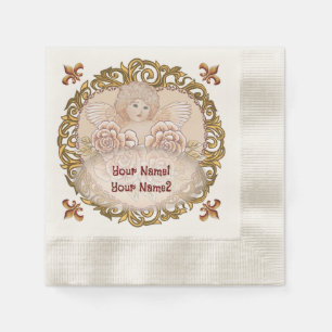 Cherub Angel Heart Napkin