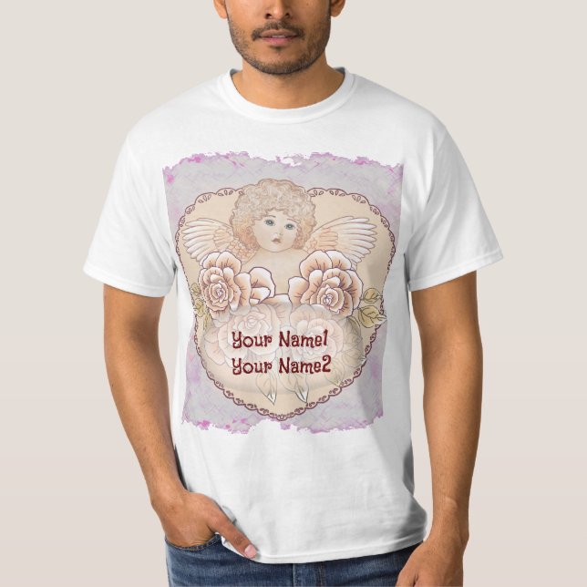 Cherub Angel Heart  T-Shirt (Front)