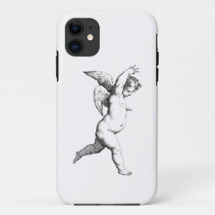 cherub angel line art iPhone 11 case