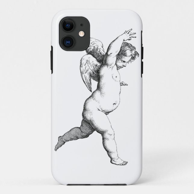 cherub angel line art Case-Mate iPhone case (Back)