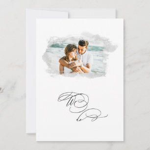 *~* Cherub Banner PHOTO AR6 RSVP +  QR Wedding  In Invitation