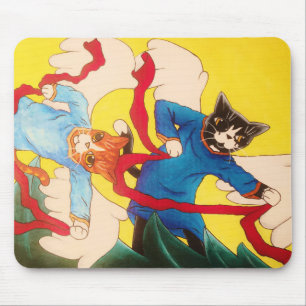 Cherub Cats Mouse Pad