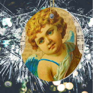 Cherub Ceramic Tree Decoration
