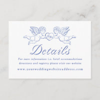 Cherub Cupid Couple Holding Heart Wedding Details