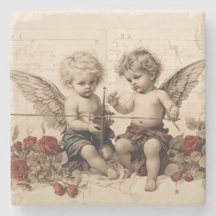 Cherub  stone coaster