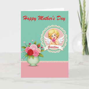 Cherubic Mothers Day Angel Art Card