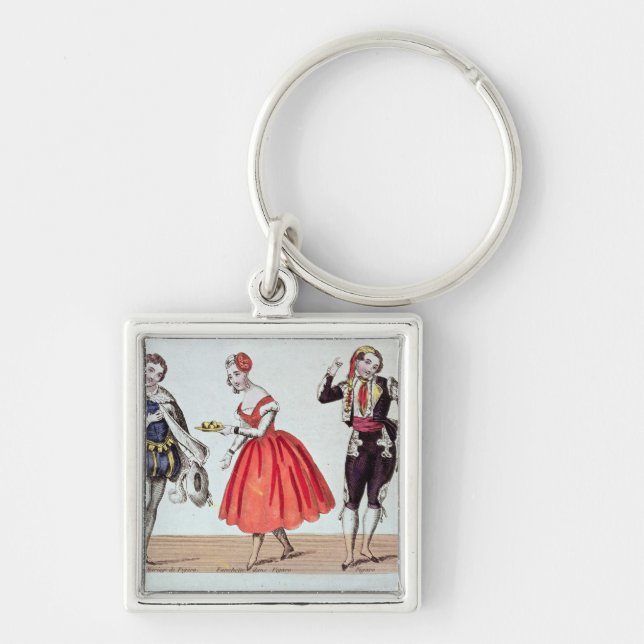 Cherubino, Fanchette and Figaro Key Ring (Front)
