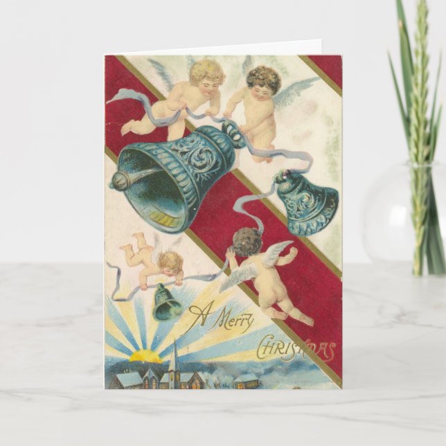 cherubs and bells christmas card (Front)