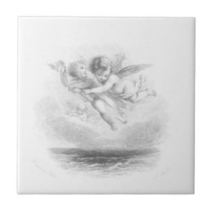 Cherubs Ceramic Tile