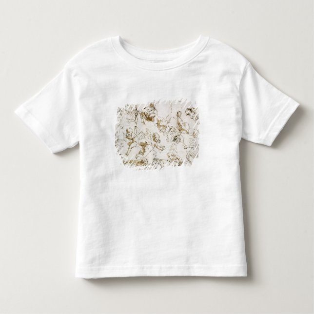 Cherubs, early 18th century (pen and ink and wash toddler T-Shirt (Front)