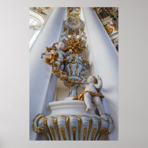 Cherubs In The Wieskirche Church Poster