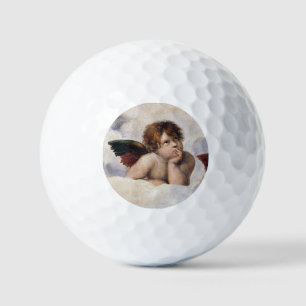Cherubs, winged Angels painting by Raffael Golf Balls