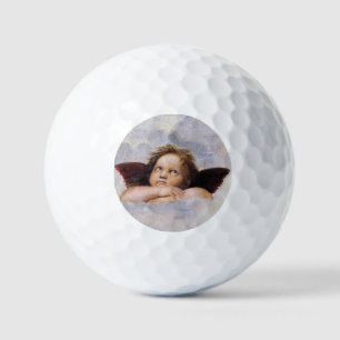 Cherubs, winged Angels painting by Raffael  Golf Balls