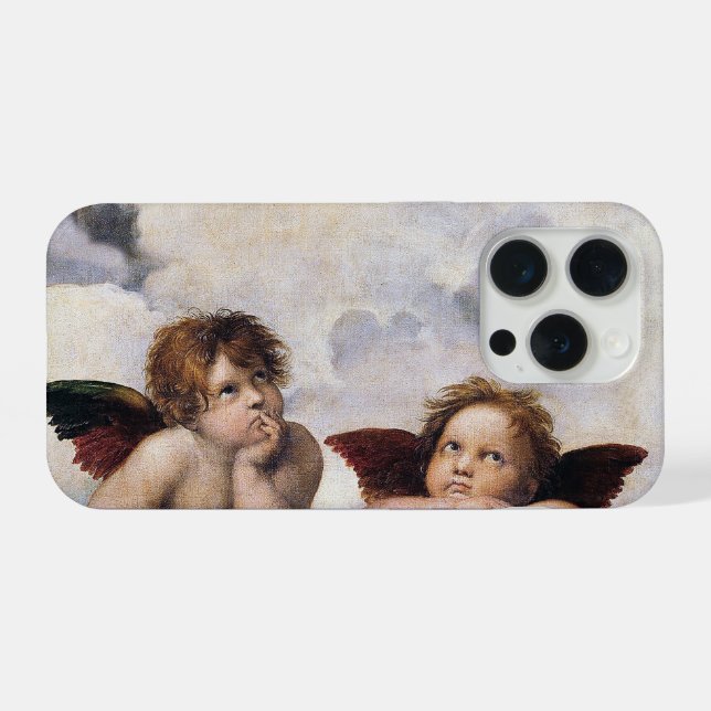 Cherubs, winged Angels painting by Raffael  iPhone Case (Back Horizontal)