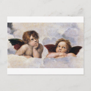 Cherubs, winged Angels painting by Raffael Postcard
