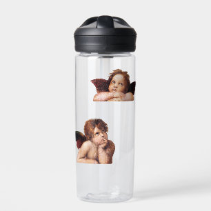 Cherubs, winged Angels painting by Raffael Water Bottle