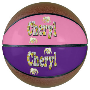 Cheryl Name With Elephants, Basketball
