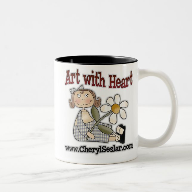 cheryl seslar designs Two-Tone coffee mug (Right)