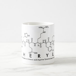 Cheryll peptide name mug