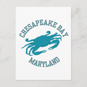 Chesapeake Bay  Blue Crab Postcard