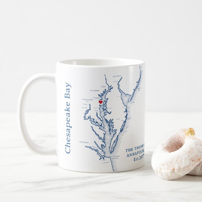 Chesapeake Bay Gift Coffee Mug (With Donut)