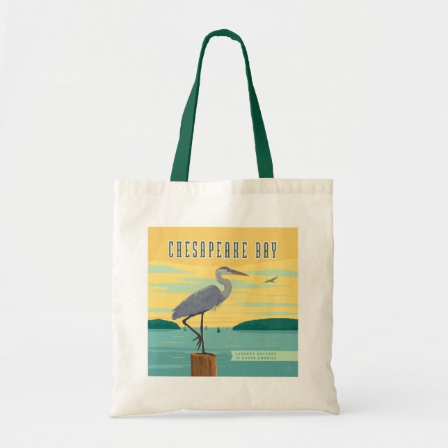 Chesapeake Bay Largest Estuary In North America Tote Bag (Front)